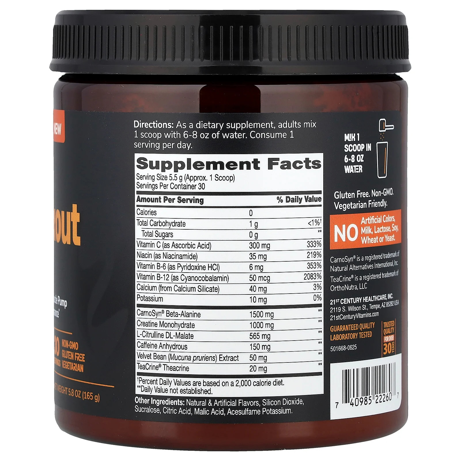 Full Fuel 365™, Pre-Workout Performance, Blue Razz, 5.8 oz (165 g)