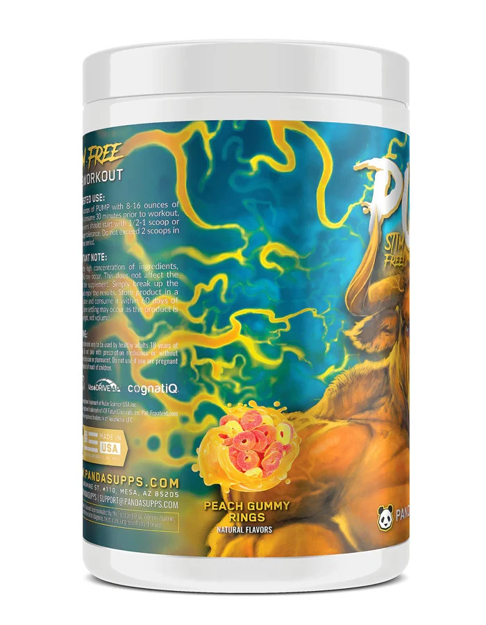 Panda Supps PUMP STIM FREE PRE WORKOUT – FREE SHIPPING