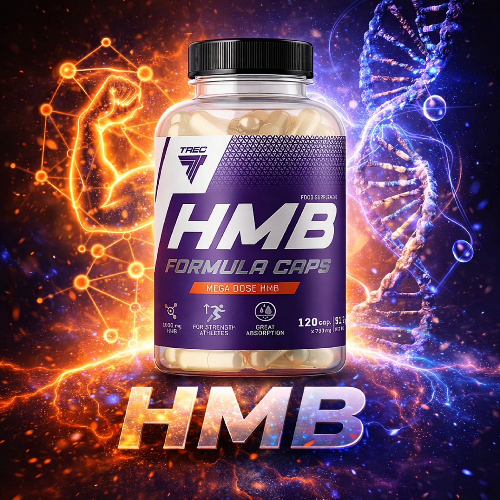 HMB SUPPLEMENTS – Reduces Body Fat & Lean Muscle Growth – HMB 1000 mg PILLS