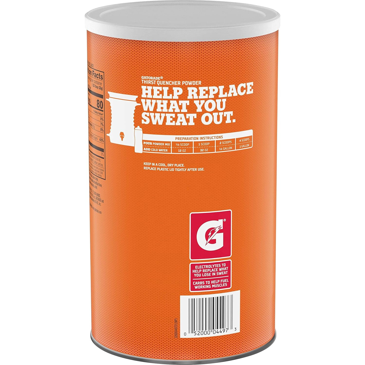 Gatorade Thirst Quencher Powder, Fruit Punch, 76.5 oz, Makes 9 Gallons