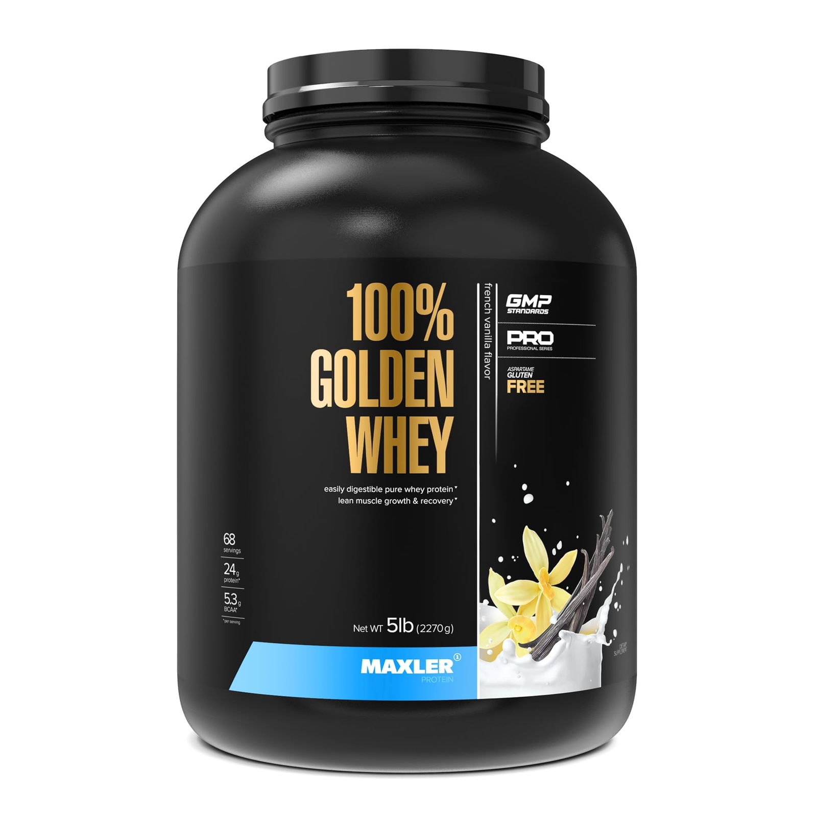 Maxler 100% Golden Whey Protein – 24g of Premium Whey Protein Powder per Serv…