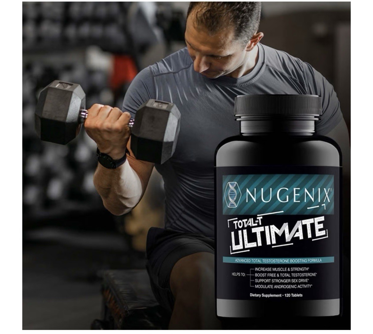 Nugenix Total-T Ultimate New 120 Tablets 🇺🇸