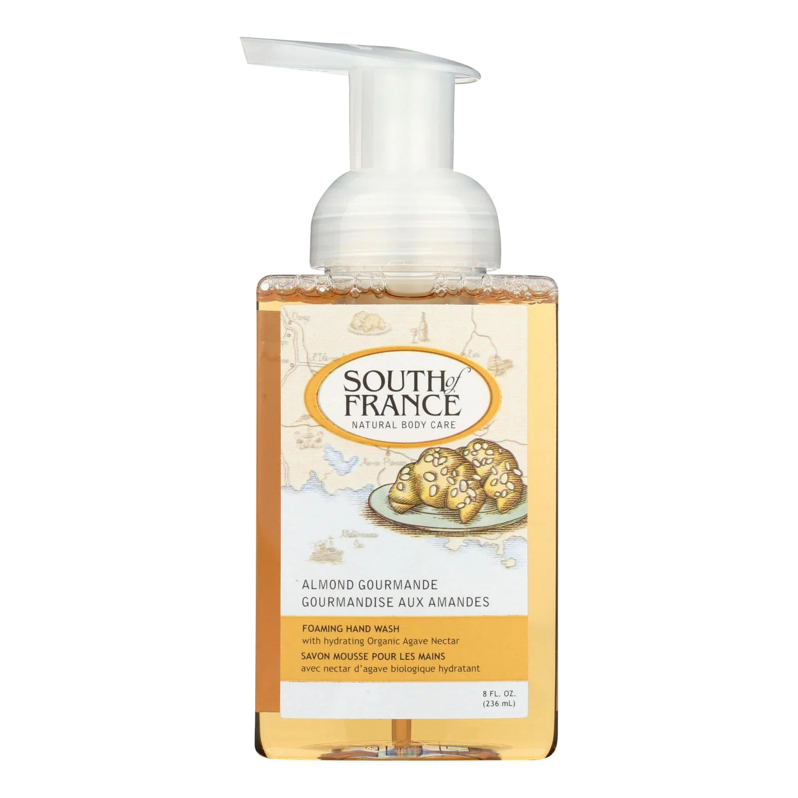 South of France Foaming Almond Gourmande Hand Soap, 8 Oz
