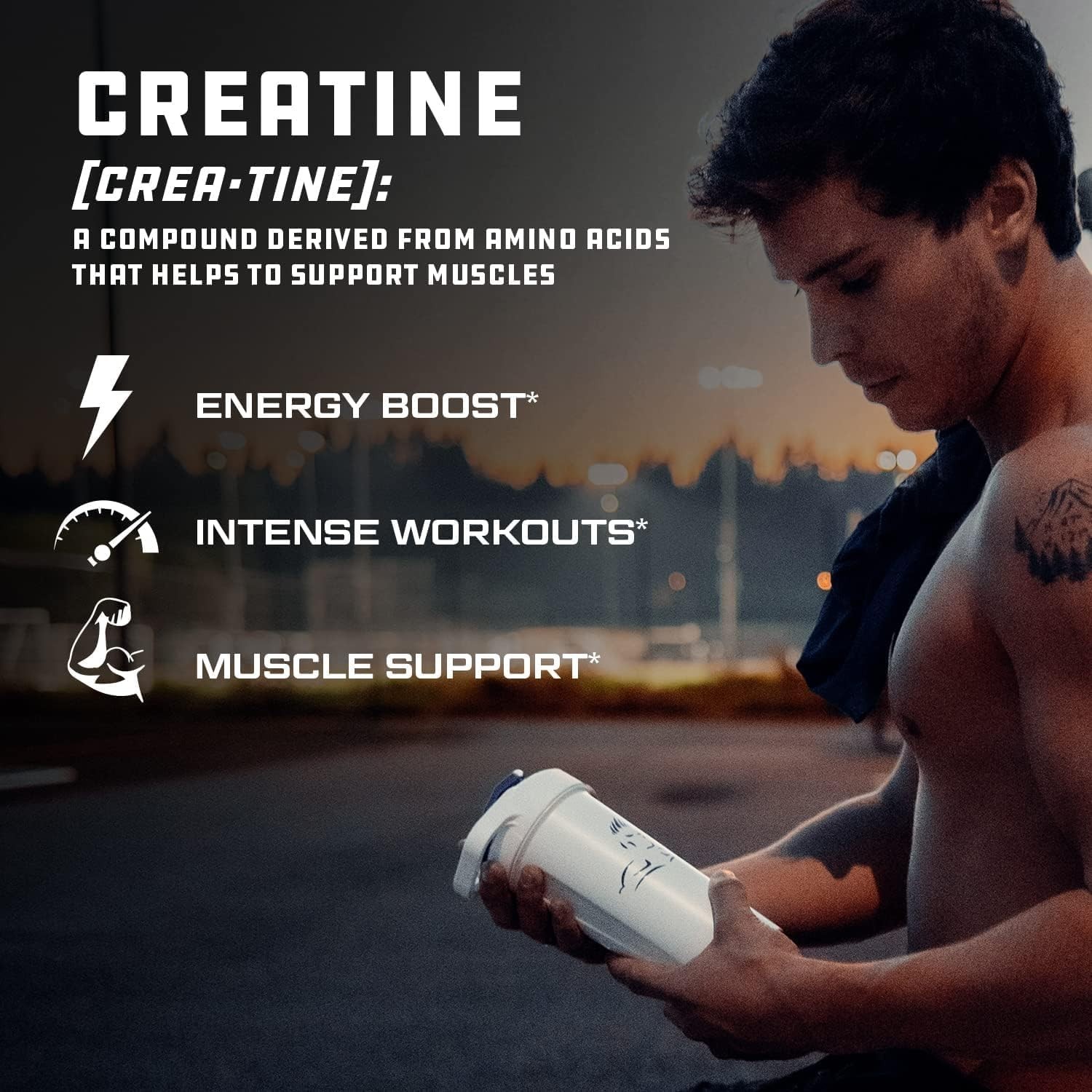 Pure Creatine Monohydrate – 5g for Muscle Growth & Strength – 50 Servings