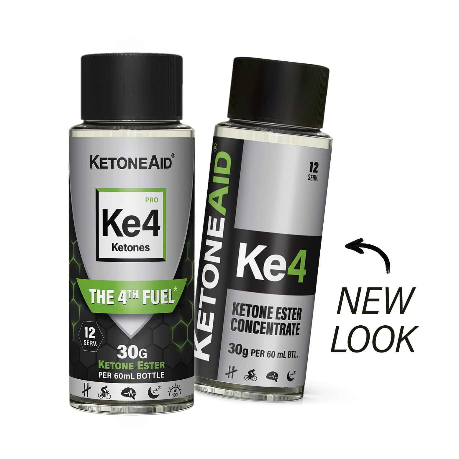 KetoneAid Ke4 Ketone Ester Concentrate | Not a Ketone Salt No Sugar No Caffei…