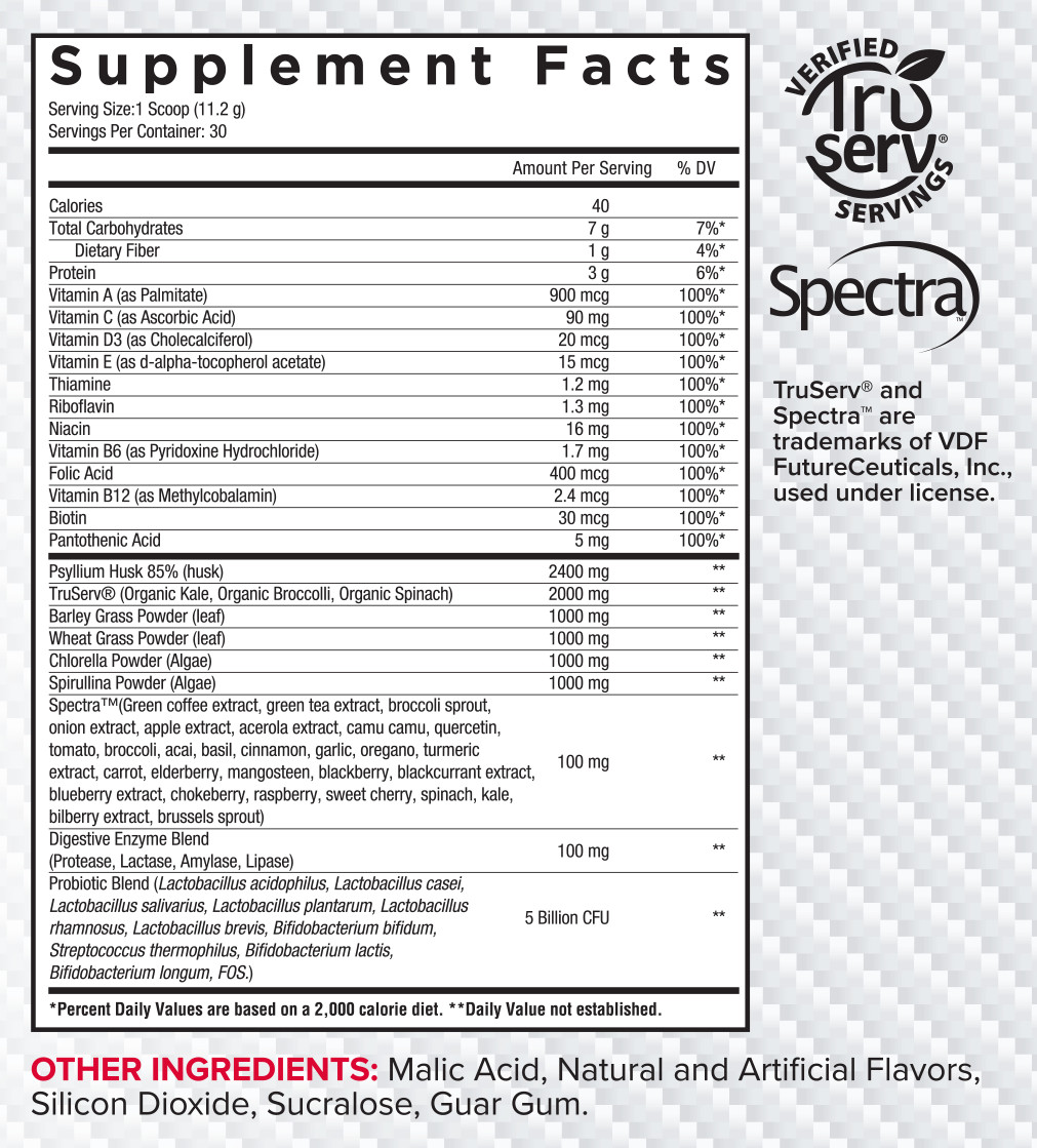 Core Nutritionals Greens Platinum Premium Superfood Blend 30 Serv (Berry Bliss)