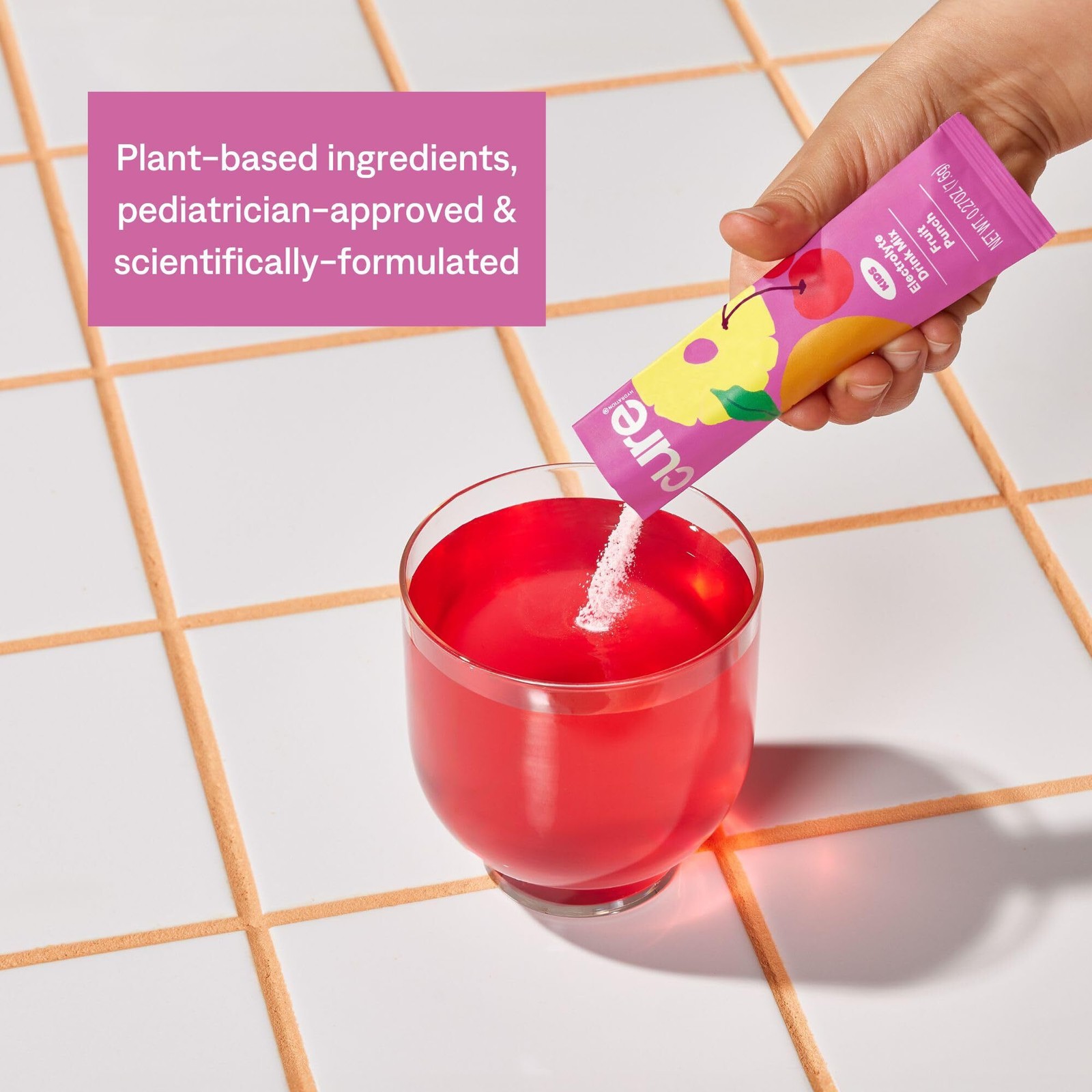 Cure Hydration Kids Electrolyte Drink Mix Fruit Punch 9/2026