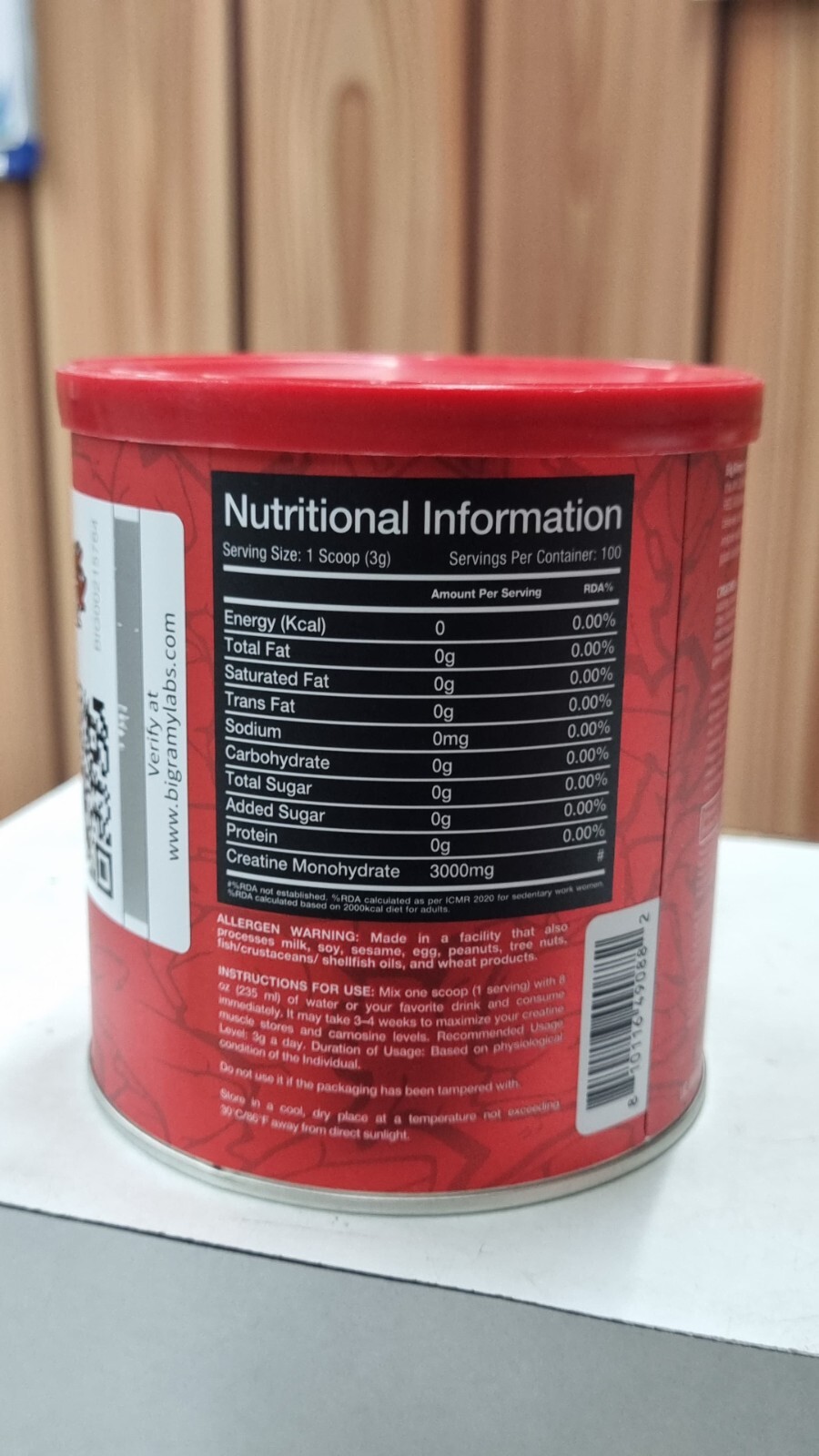 Muscle Builder, Unflavored Creatine 300 Gm 100 Serving , Boost Recovery
