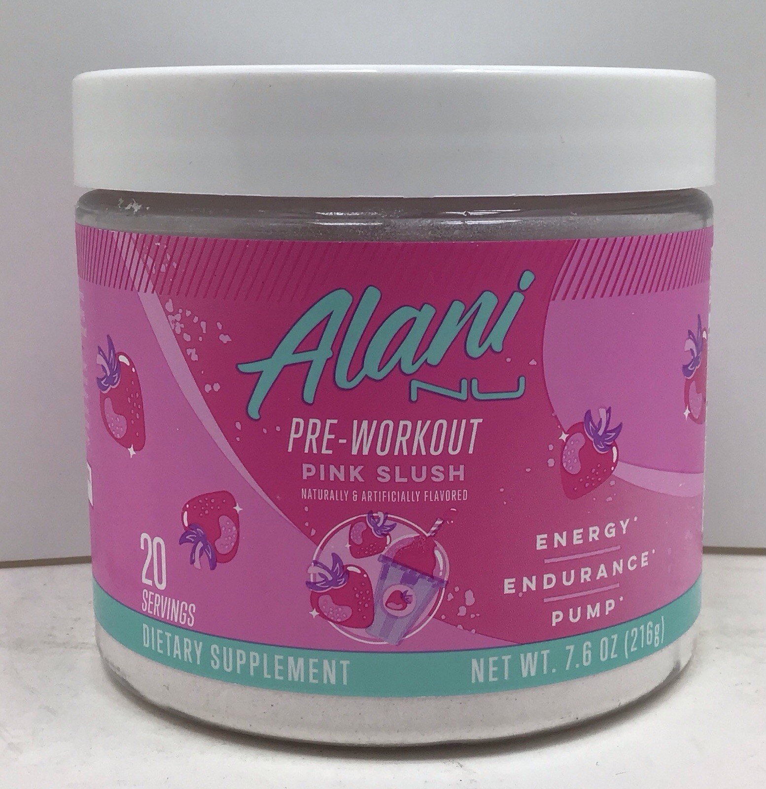 2X ALANI NU PRE-WORKOUT PINK SLUSH 20 SERVINGS EACH EXP 02/2027+ SEALED