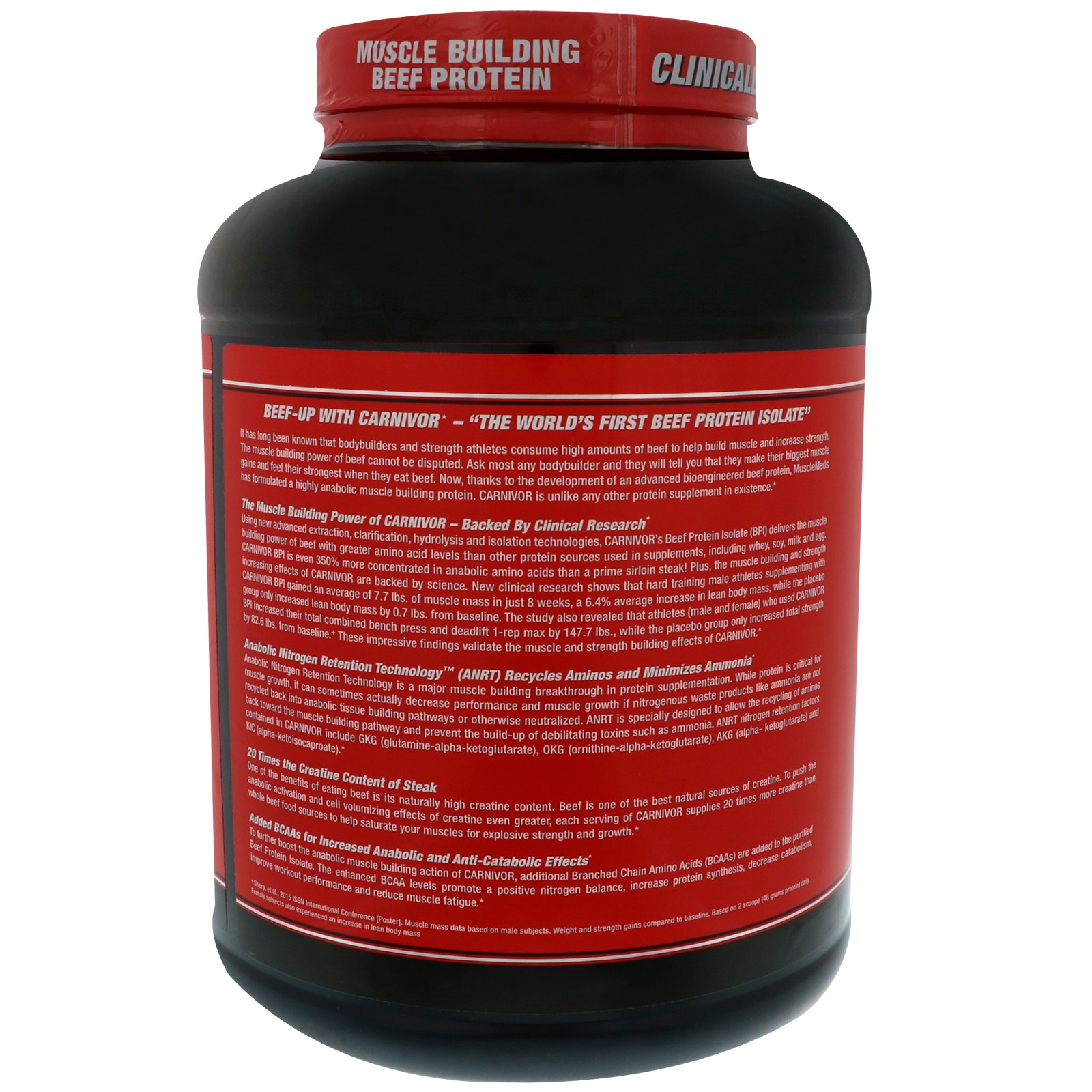 Carnivor, Bioengineered Beef Protein Isolate, Chocolate Peanut Butter, 4.14 lbs