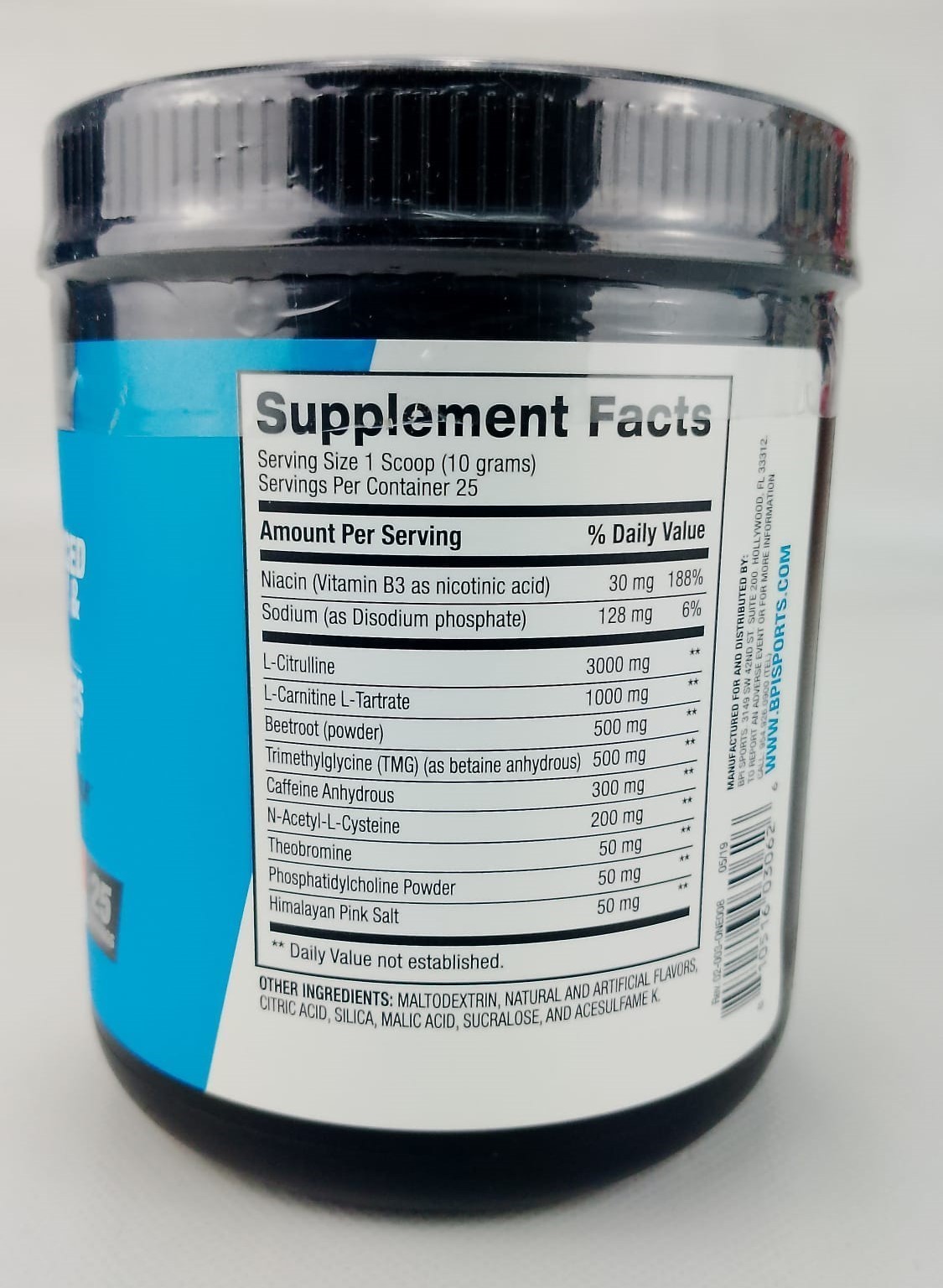 1MR One More Rep Raspberry Tea Pre-Workout Performance Supplemnt BPI Sports 2/26
