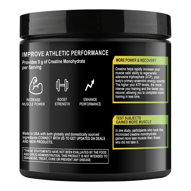 Creatine Monohydrate Powder Improve Muscle Strength Enhance Cognitive Function