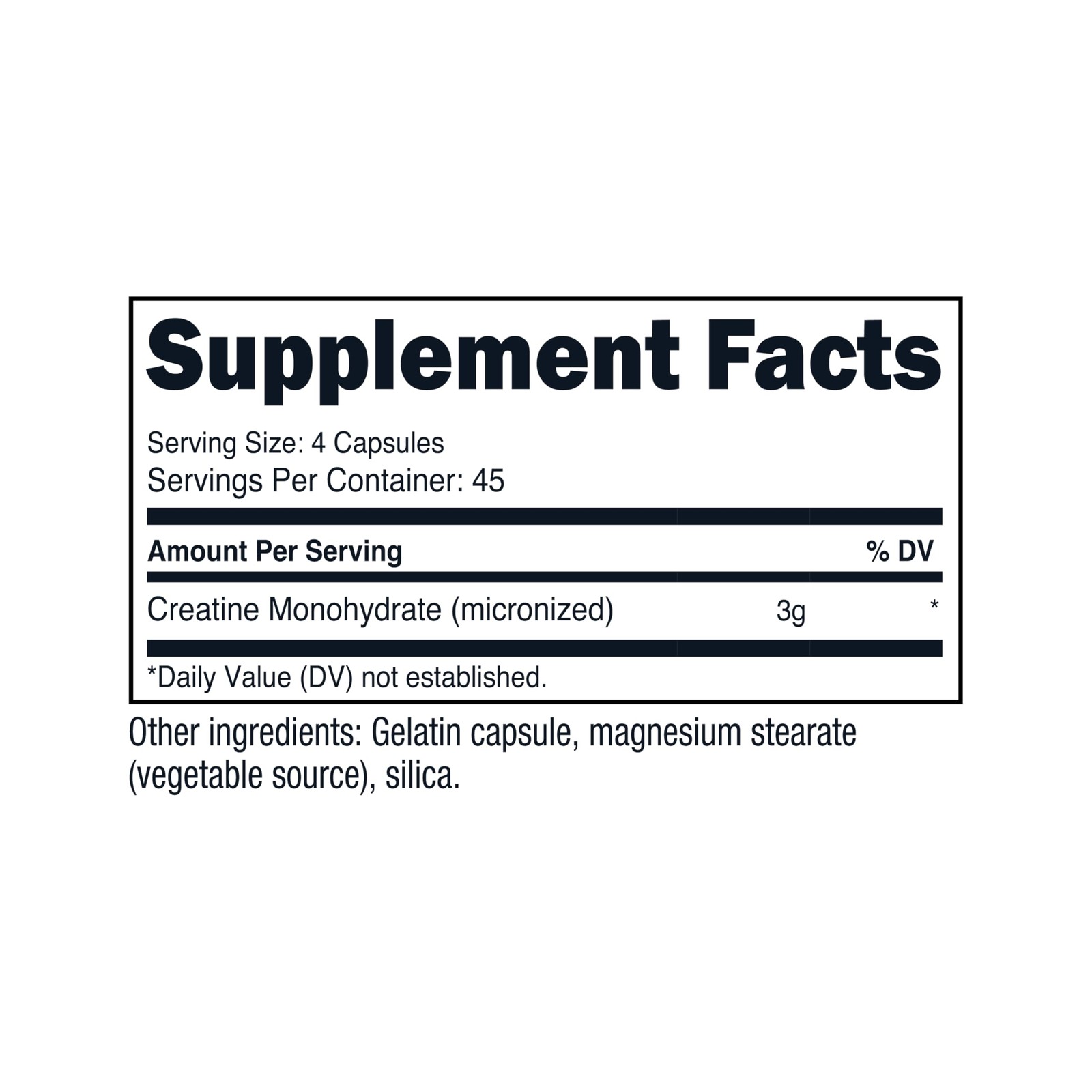 Nutricost Creatine Monohydrate 3,000mg, 180 Capsules 180 Count (Pack of 1)