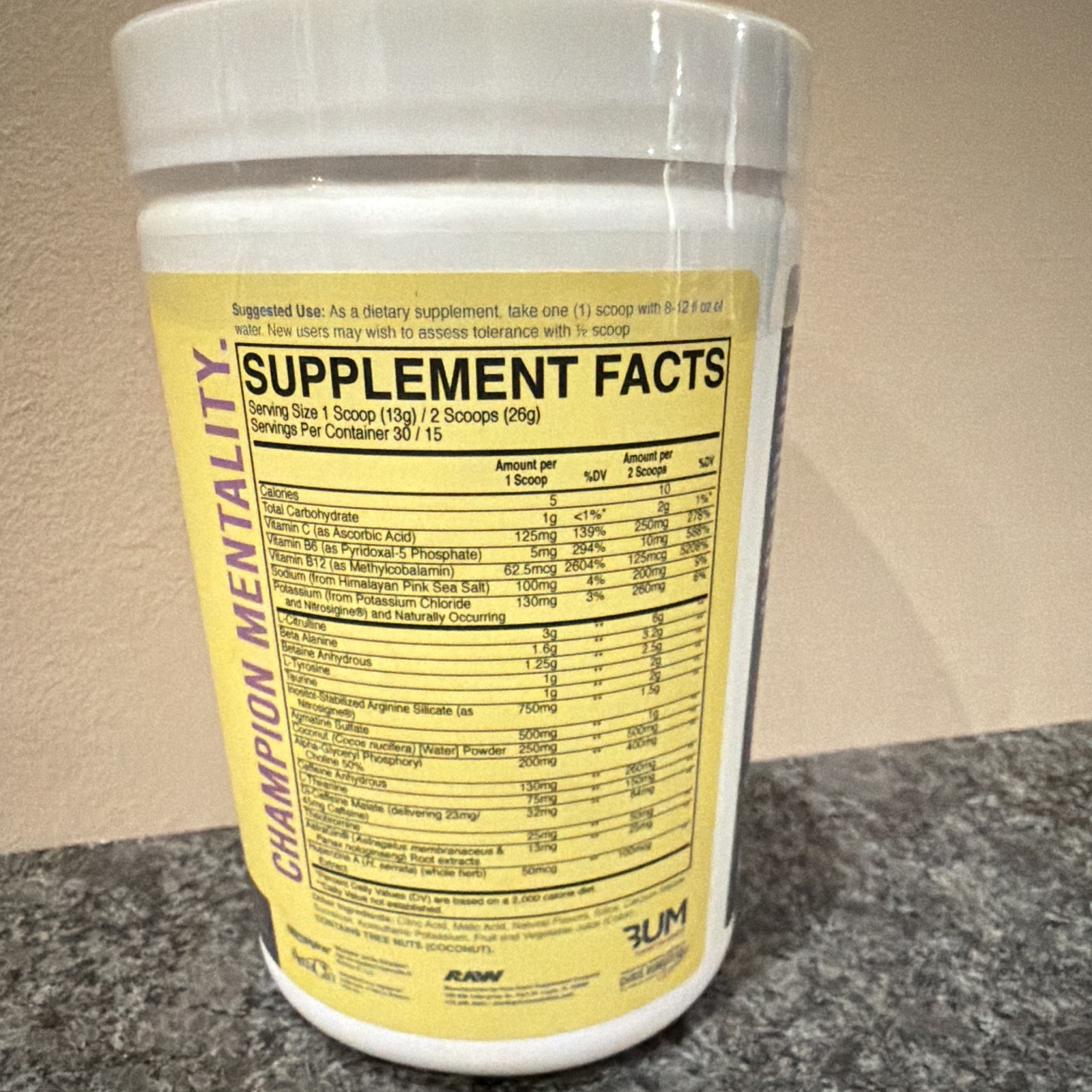 BUM THAVAGE Pre-Workout Powder, Blackberry Lemonade, Gluten-Free Sugar-Free