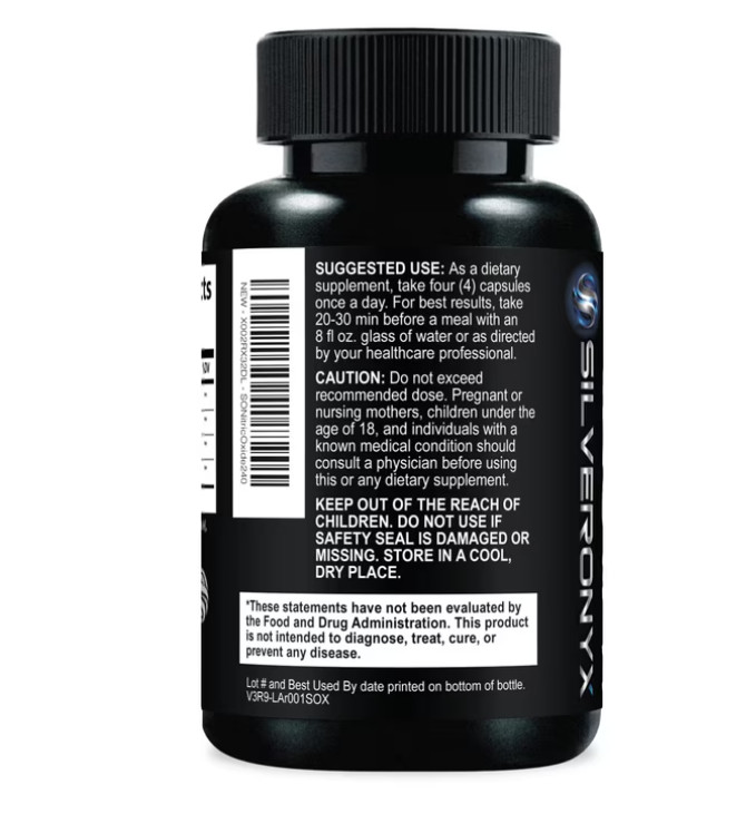 Nitric Oxide Booster 3X Strength L-Arginine Citrulline Alanine Caps