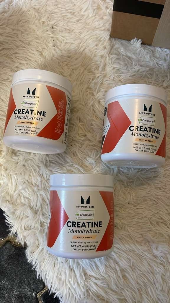 MyProtein Creatine Monohydrate 250g 3 Pack Unflavored Free Shipping