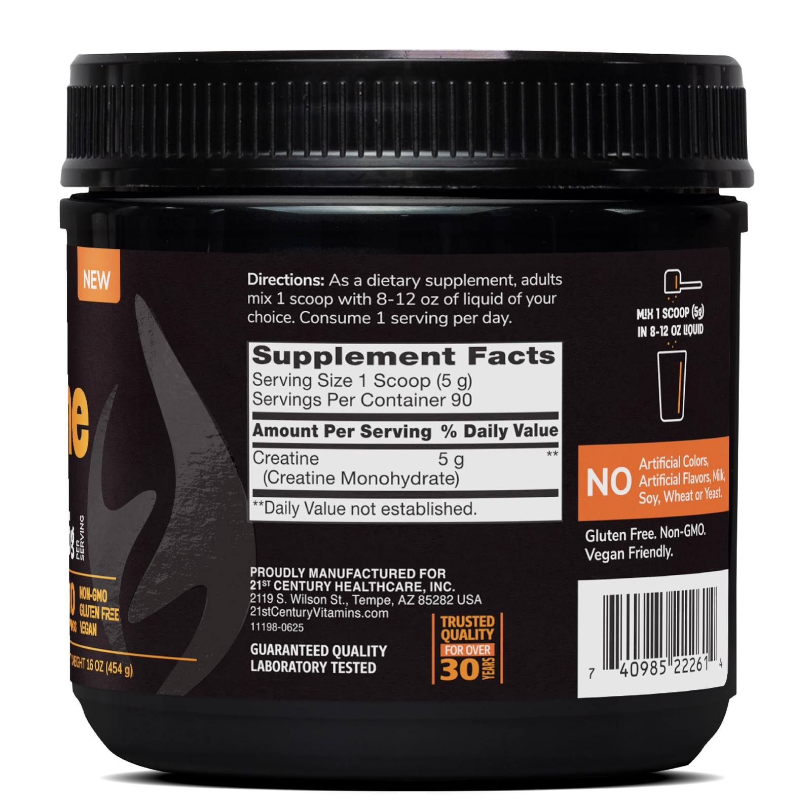 21st Century Full Fuel 365 Creatine Monohydrate 5 g, 16 1 Pound (Pack of 1)