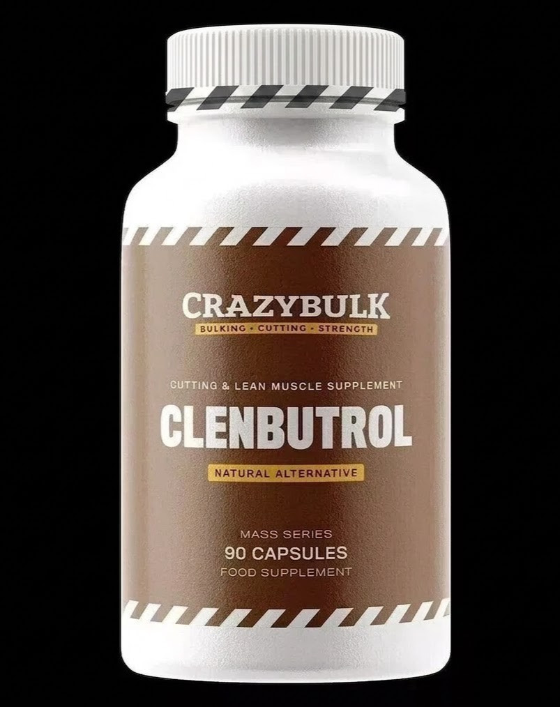 CrazyBulk CLENBUTROL -90 Capsules CUTTING & LEAN MUSCLE MUSCLE, Pack of 1