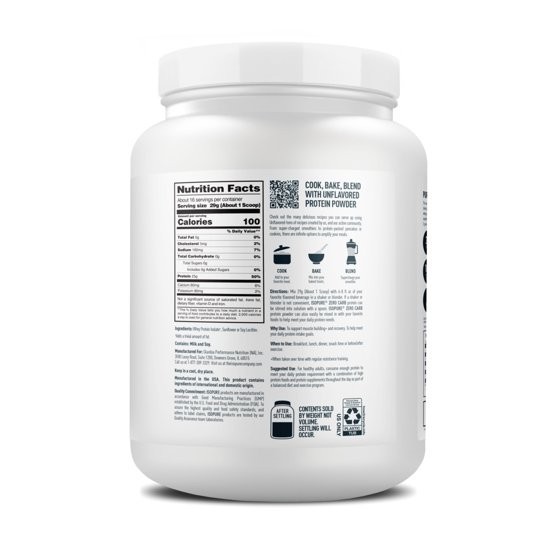 Isopure Zero Carb 100% Whey Protein Isolate Unflavored 16 Servings