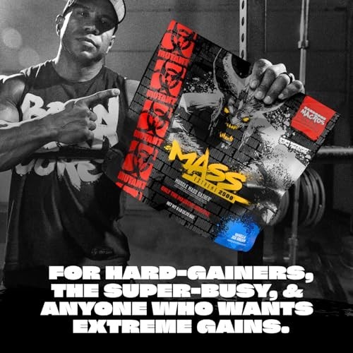 Mutant Mass Extreme Gainer – Whey Protein Powder – Build Muscle Size and Strengt
