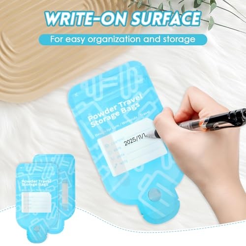 Protein Powder Travel Container BagsPcs Leakproof Bottle-Shaped Disposable 60