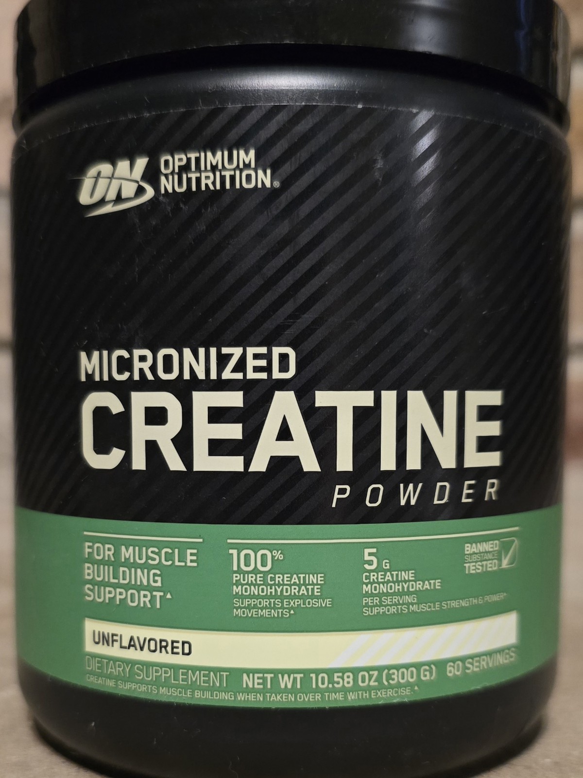 4-PACK Optimum Nutrition, Micronized Creatine Powder, Unflavored 60 Servings