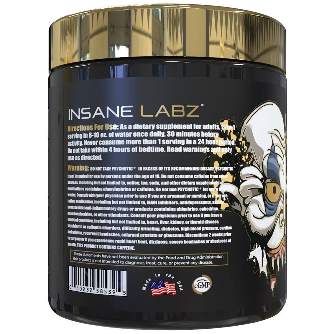 Insane Labz Gold Pre Workout Supplement 35 Servings Orange Energy Focus Pumps