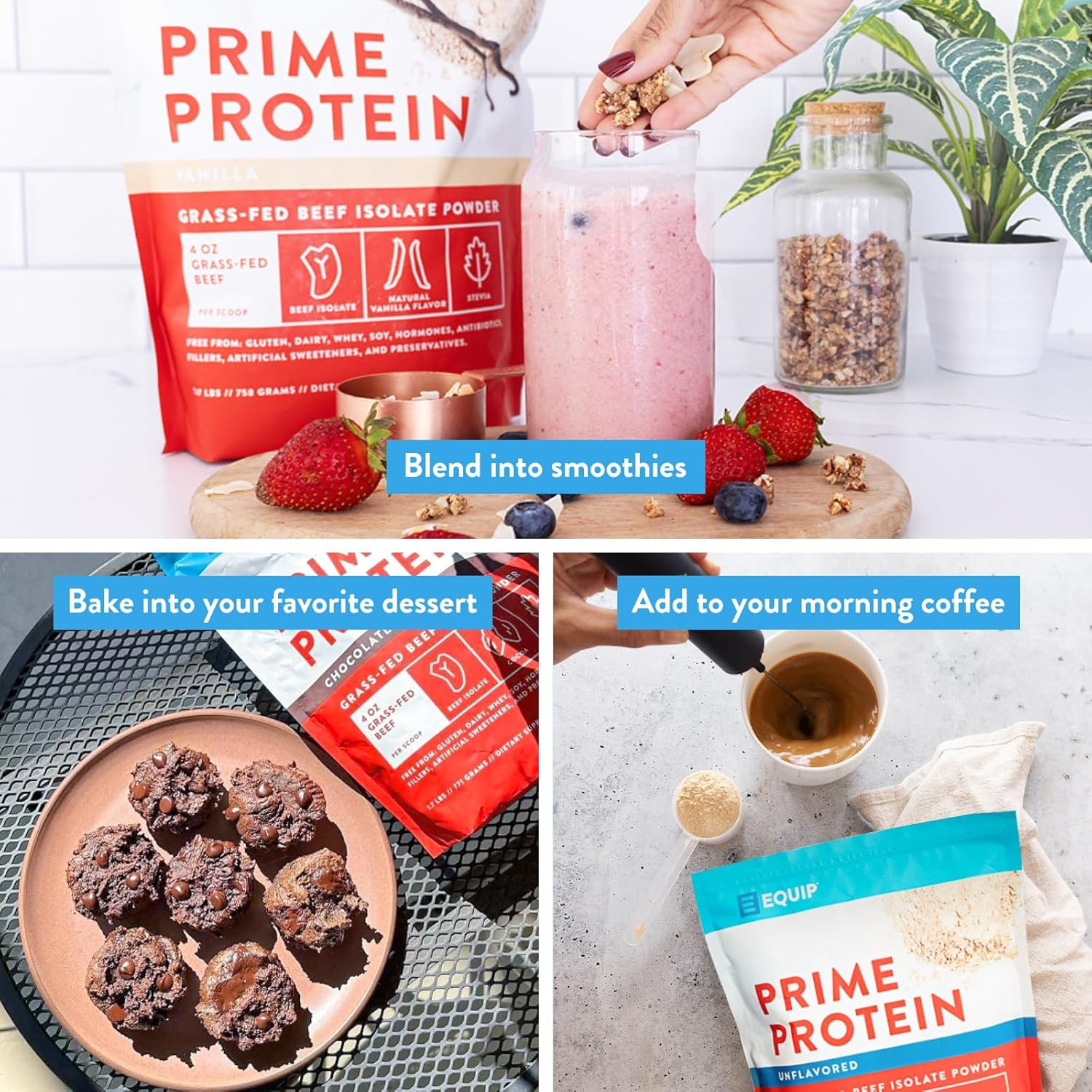 Foods Prime Protein Powder | Clean, Grass Fed Beef Protein Powder | Carnivore Pr