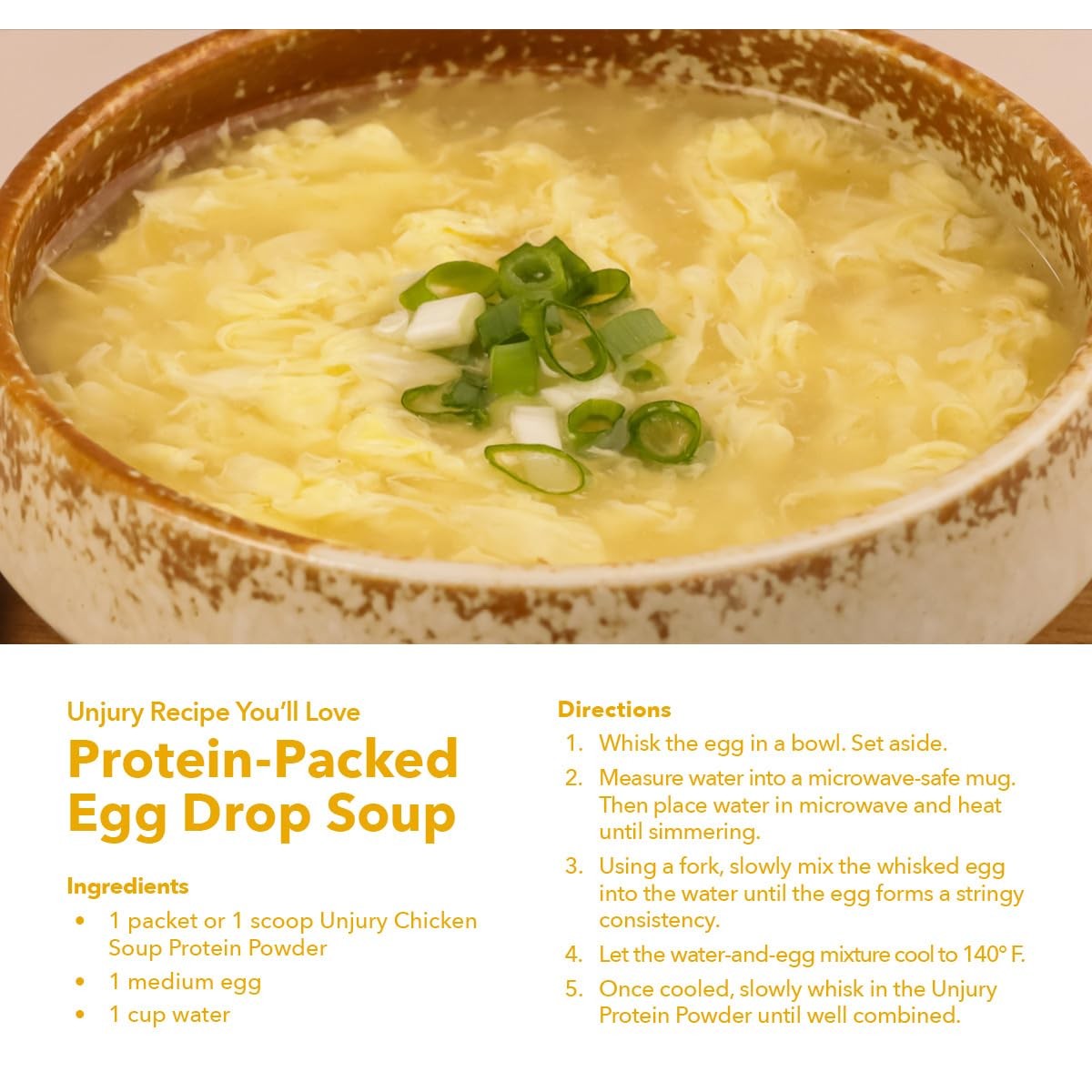 Unjury Whey Protein Powder | Chicken Soup Flavored High Protein Soup | 21g 10…
