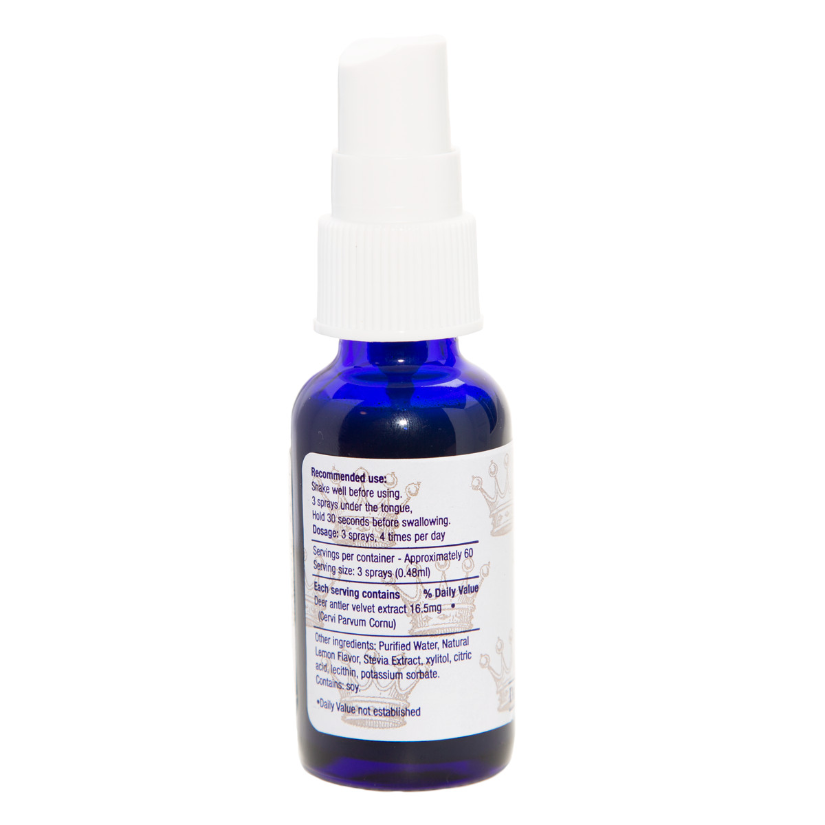 Royal Velvet Deer Antler Spray New Zealand Liposomal IGF-1 Nootropic 1oz