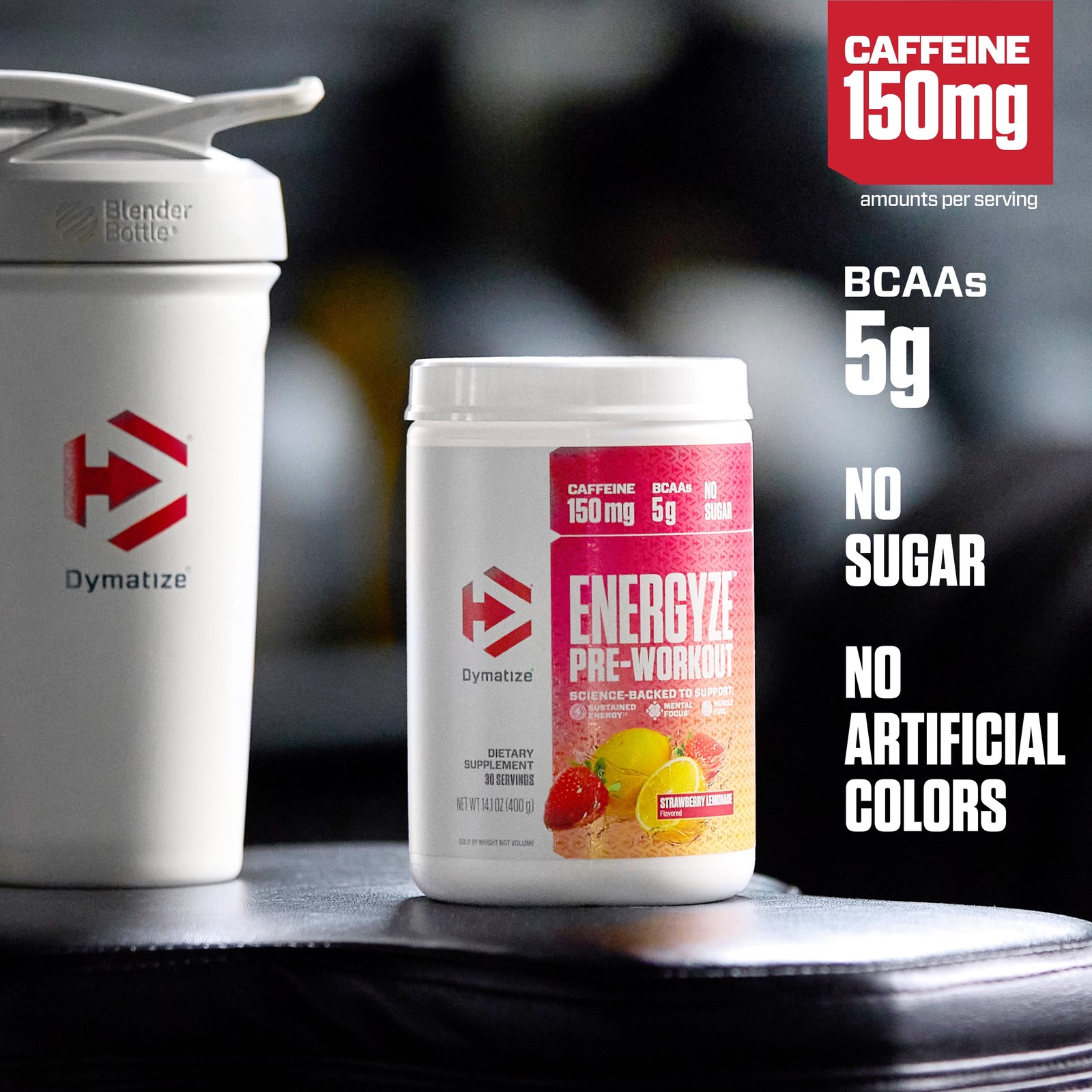 Dymatize, Energyze Pre-Workout, Strawberry Lemonade, 30 Servings