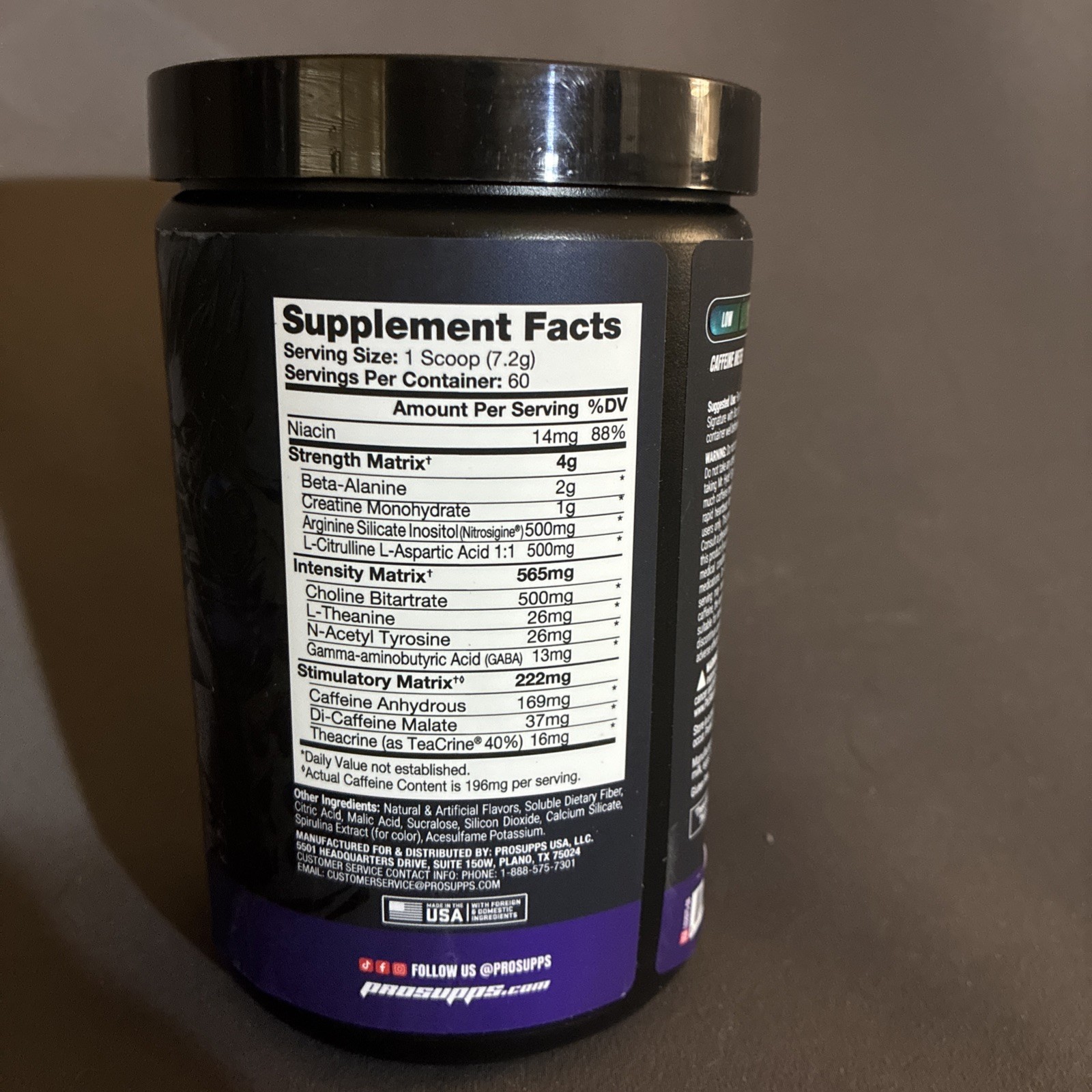 Mr. Hyde Signature Sustained Energy Pre-Workout Blue Razz 15.2 Oz 60 Serv, 01/28
