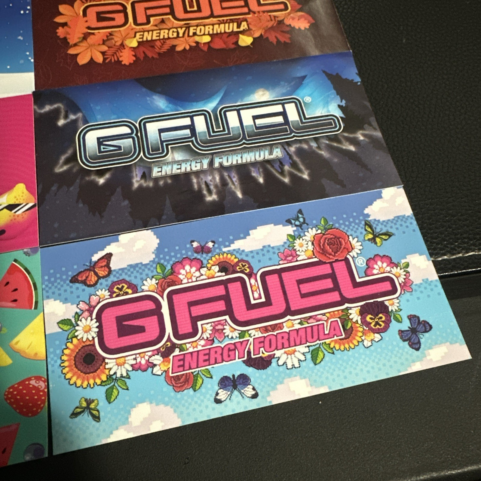 Lot of 8 GFuel Energy Formula Drink Brand Stickers RARE Limited Edition G FUEL