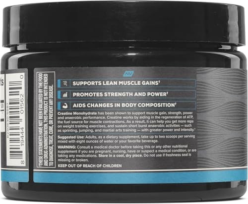 ONNIT Creatine Monohydrate Powder, IGEN(TM) Non-GMO Tested 5g 30 Count