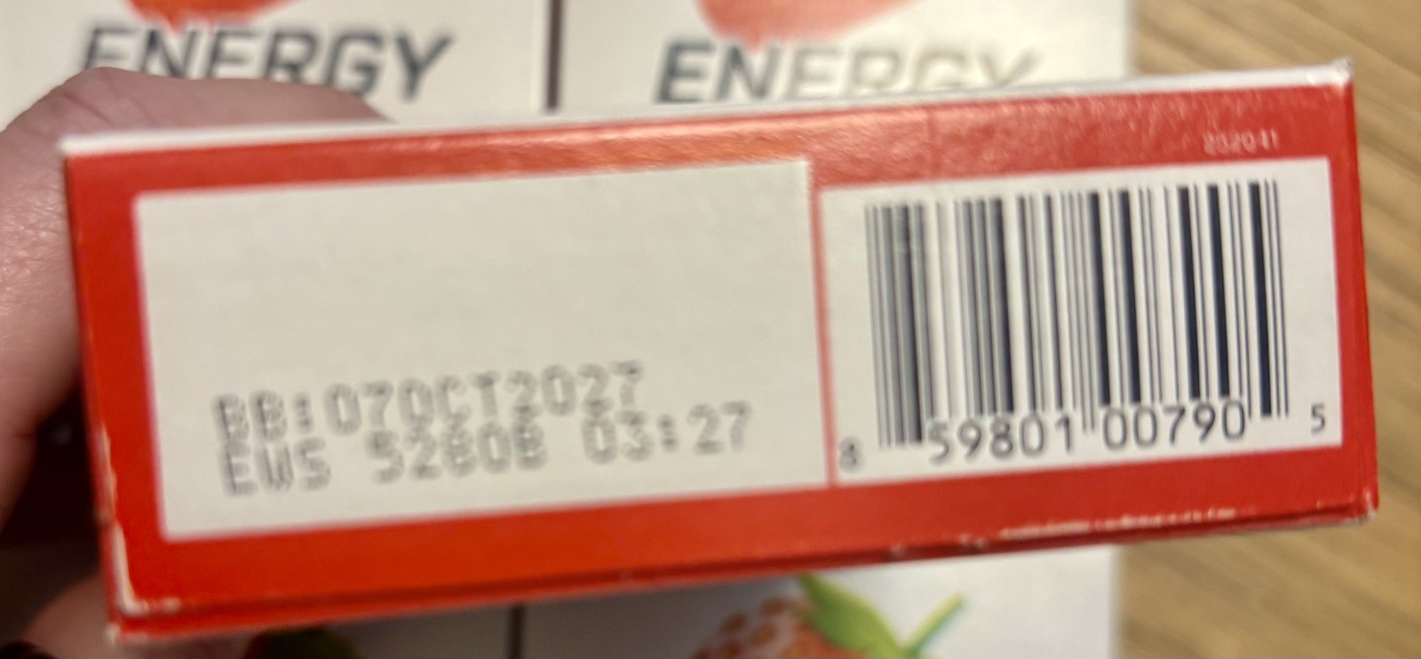 Lot Of 6 Peak H2O Energy Ice strawberry DrinkMix 36 Sticks 0 Sugar BB 27