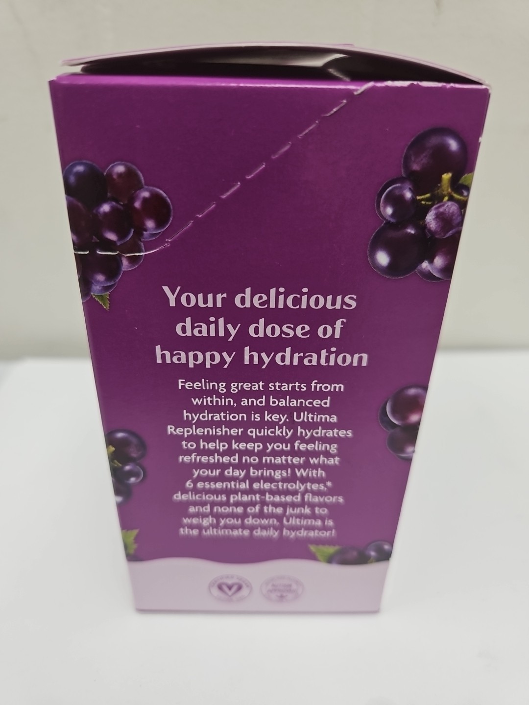 8/26 Ultima Replenisher Hydrating Electrolyte Powder, Grape, 20 Count Box (A7)