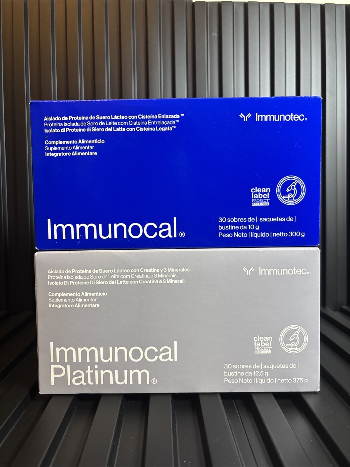 Immunocal Classic 1 ( Blue ) & 1 Platinum : 2 BOXES – 60 Pouches.