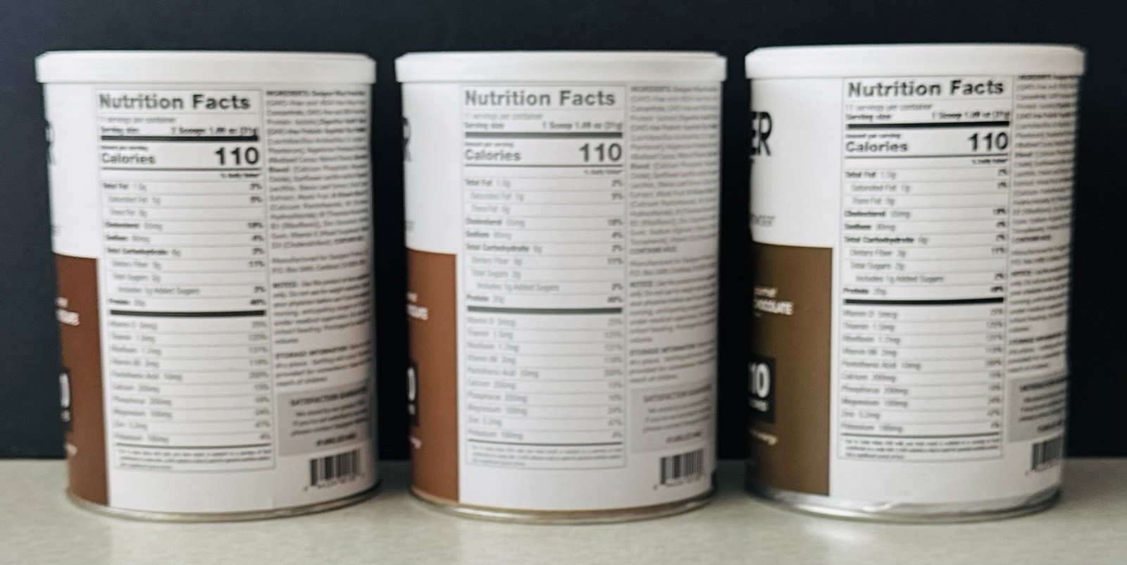 3x Designer Whey, Natural 100% Whey Protein Powder, Gourmet Chocolate BB: 09/26+