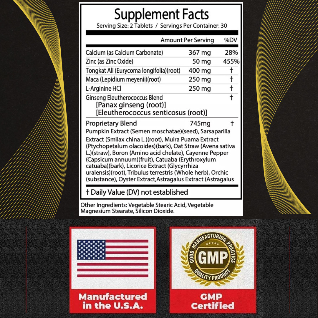 Androxene – Male Virility Support 60 Tablets