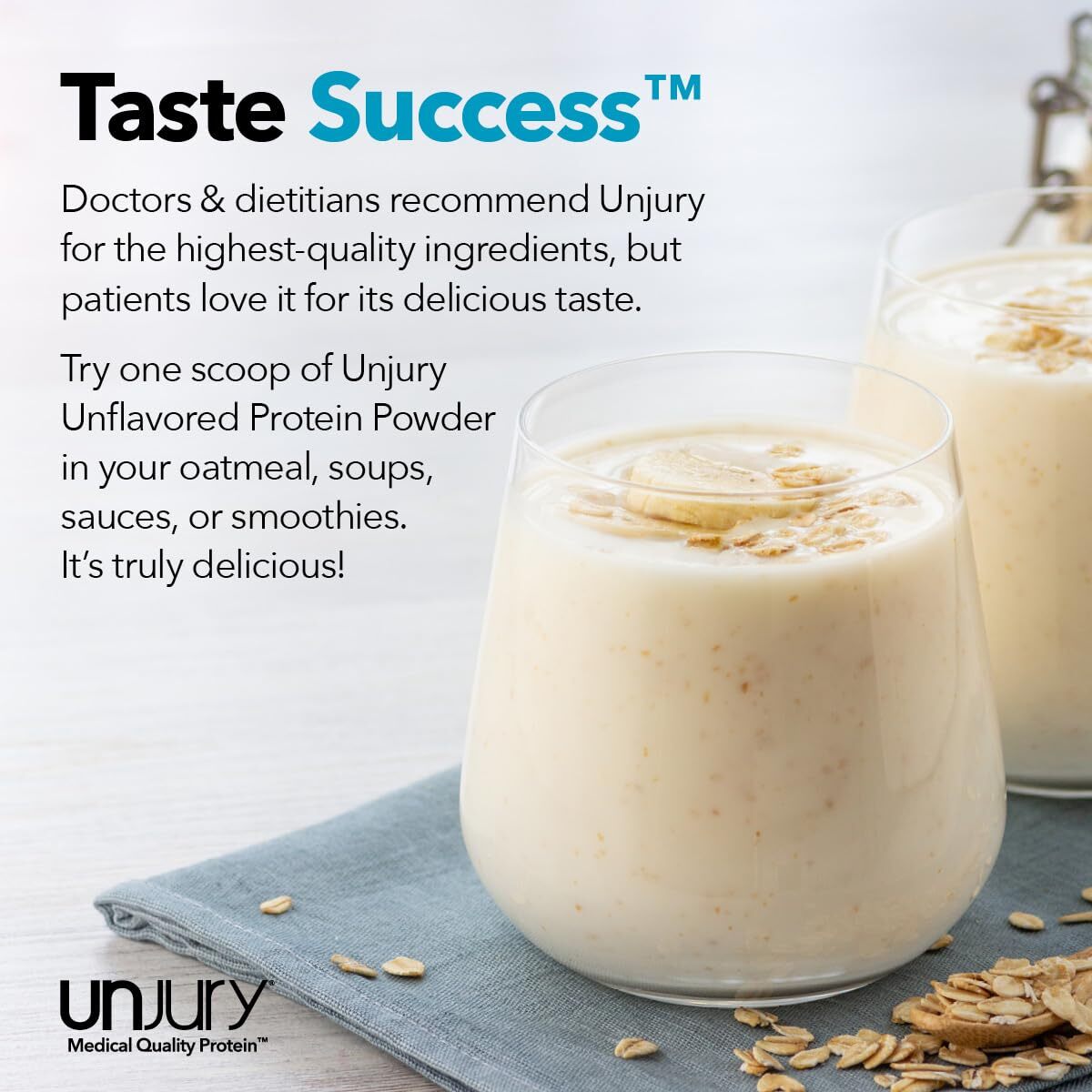 Unjury Unflavored Protein Powder | 21g 100% Whey Isolate Protein Powder | Unf…
