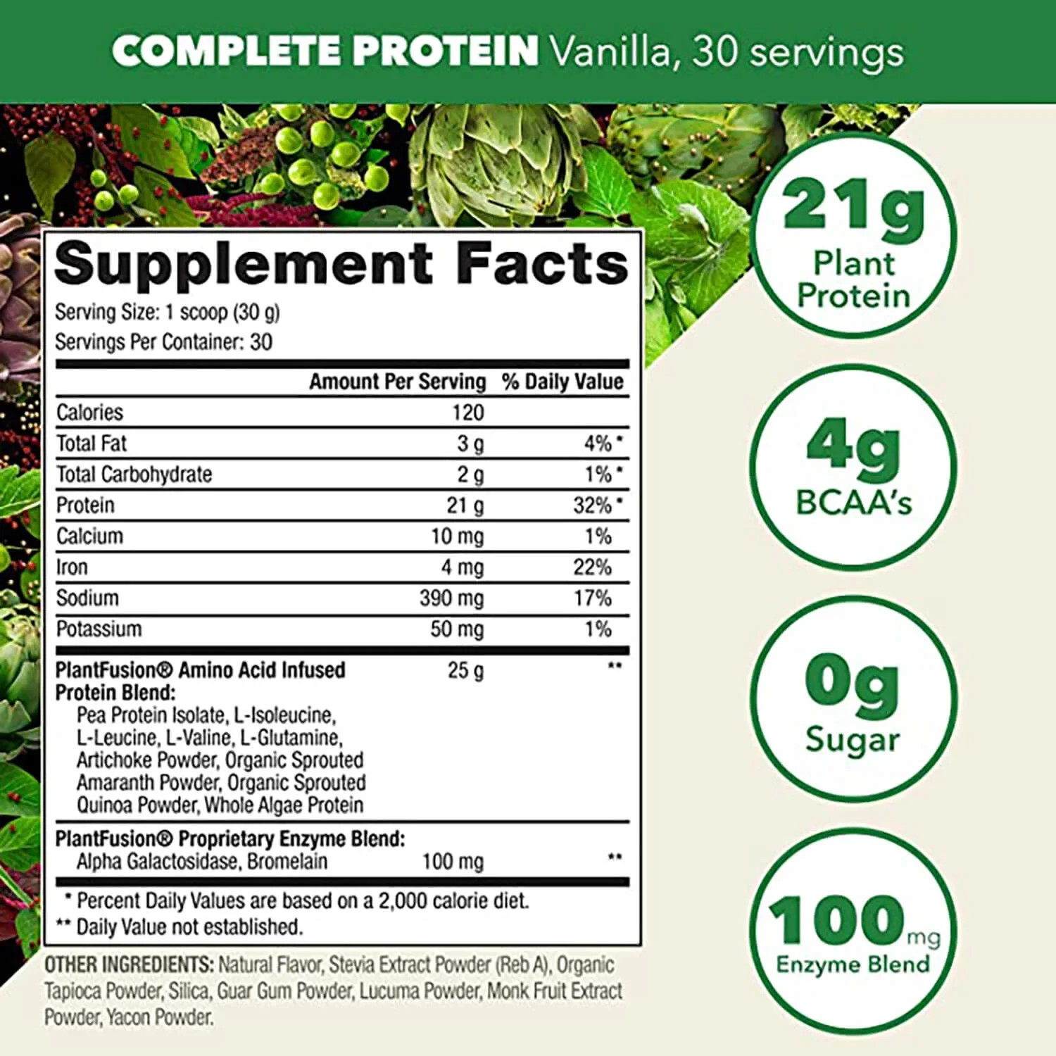 PlantFusion Complete Vegan Protein Powder