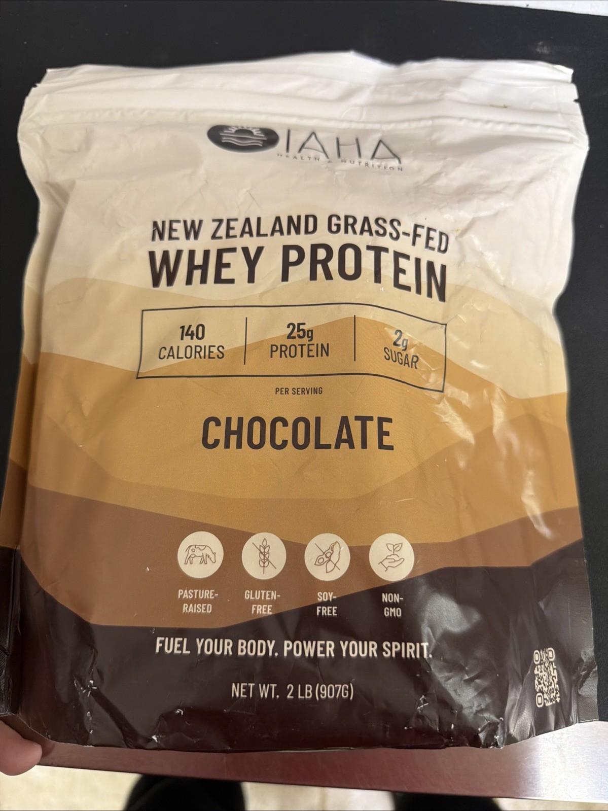 TAHA New Zealand Grass-Fed Whey Protein CHOCOLATE 2 Lb. – NEW – 4/26