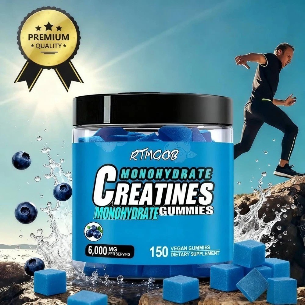 150 Counts Creatine Monohydrate Gummies Increase Strength and Build Muscle NEW!