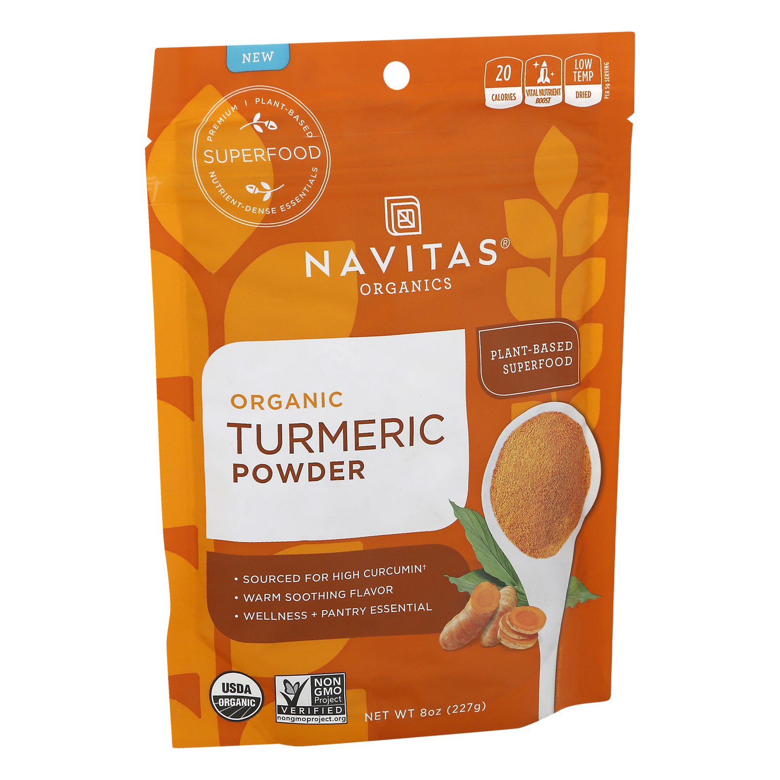 Navitas Organics Turmeric Powder 8oz (Pack of 3)