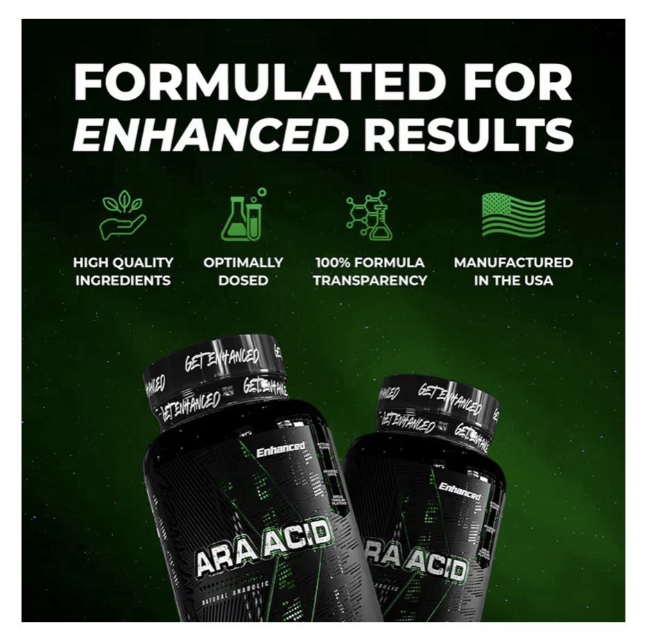 Enhanced Labs Arachidonic Acid 1400mg Muscle Building Lean Mass Supplement120ct