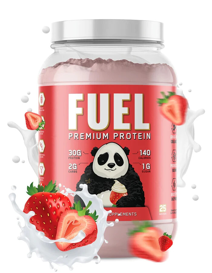 Panda Supps Fuel Premium Whey Casein Collagen Protein Blend 25 Serving 5 Flavors