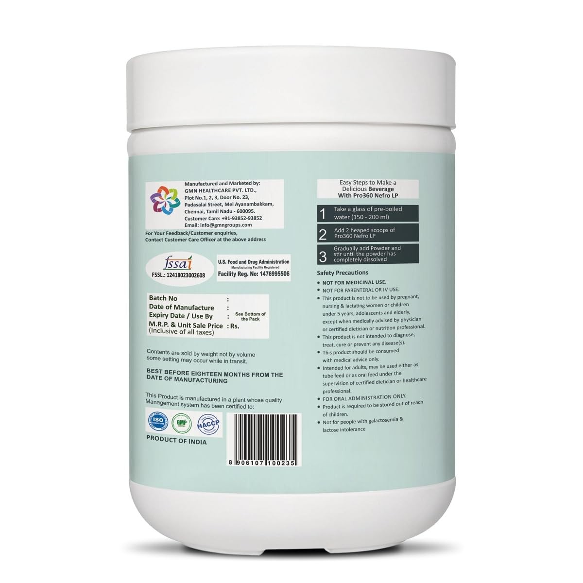 Pro360 Nefro LP Low Protein Vanilla Powder � Kidney Health, 400g