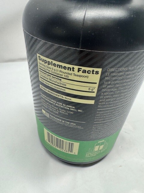 Optimum Nutrition Micronized Creatine Powder 1.32lbs -120 Servings-Exp 9/26*New