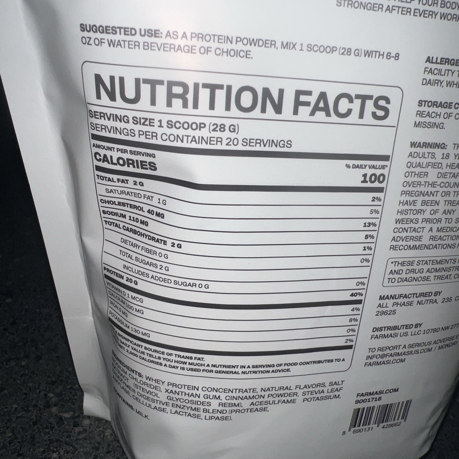 Whey Protein Cinnamon Toast Swirl Nutriplus