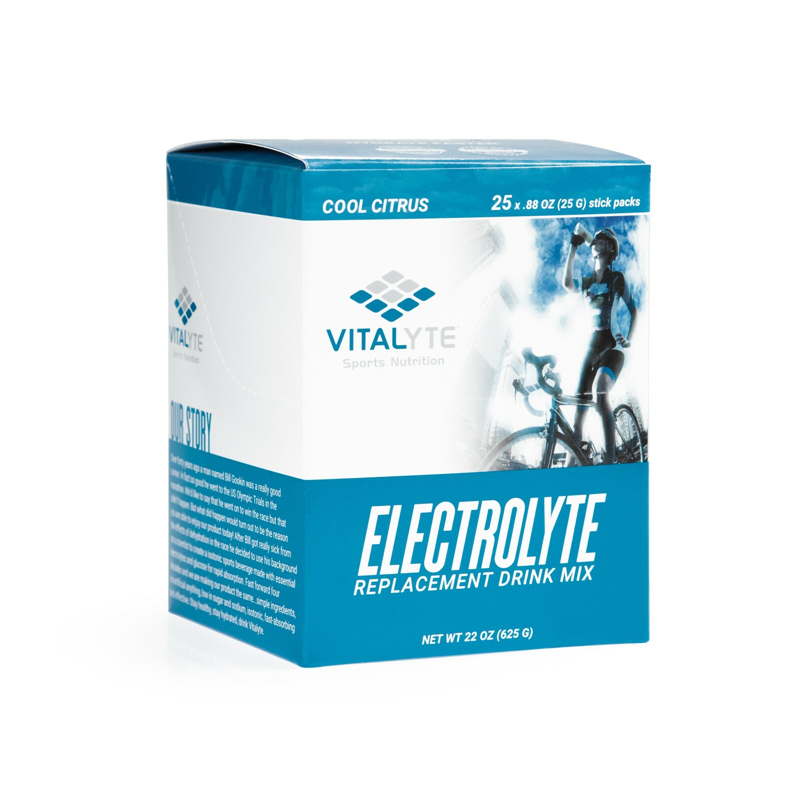 Vitalyte Electrolyte Stick Pack 25 Count Box – Cool Citrus SHIPS FAST!